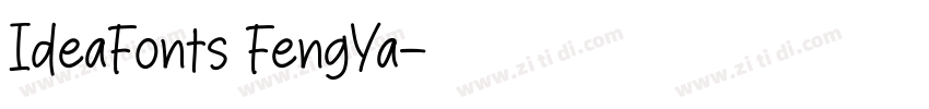 IdeaFonts FengYa字体转换